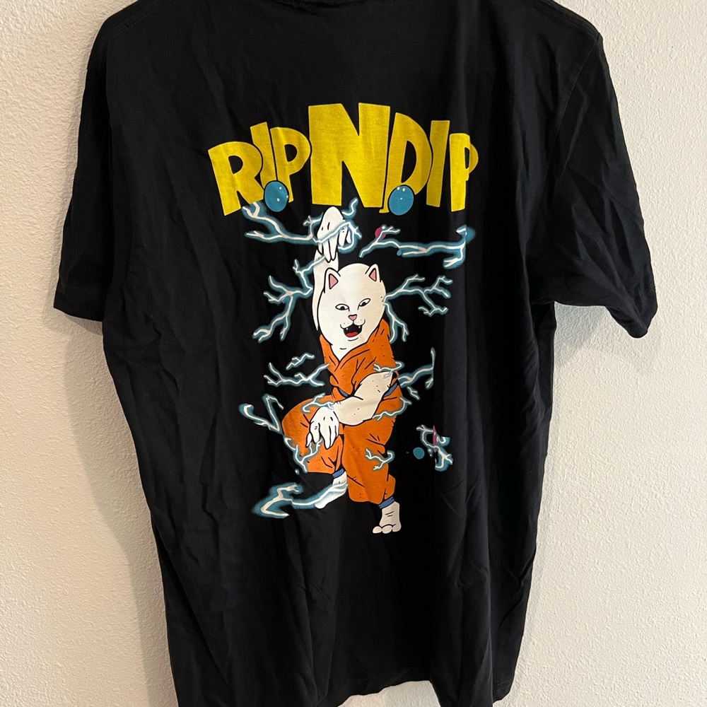 Ripndip Dragon Ball Z Goku Cat Black T Shirt